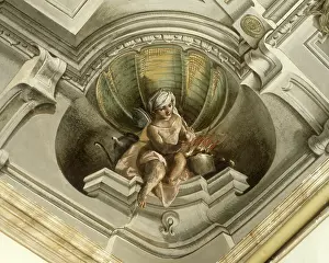 Putto Prints: Putto Warming his Hands close to a Fire (Putto che si scalda le mani al fuoco)