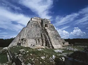 United Mexican States Prints: Pyramid of the Magician. 6th-10th c