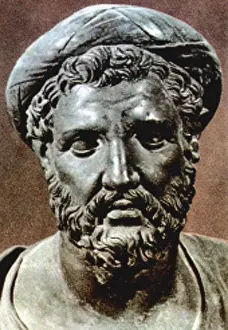 Philosopher Prints: PYTHAGORAS, bust of the 6th century BC mathematician and philosopher