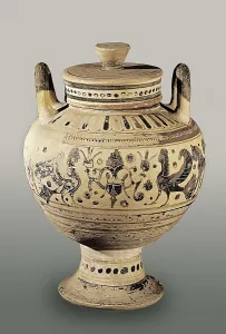 Archaic Prints: Pyxis. 7th - 6th c. BC. Corinthian style