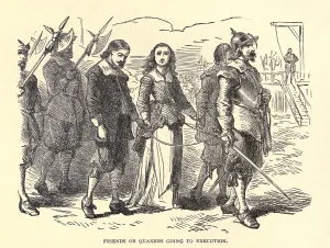 1650s Prints: Quakers lead to their execution