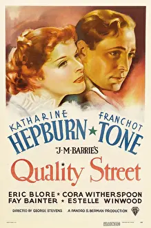 Franchot Prints: QUALITY STREET, from left: Katharine Hepburn, Franchot Tone, 1937