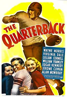 Football Prints: THE QUARTERBACK, bottom center: Wayne Morris, 1940