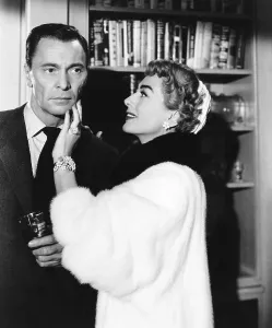 Scar Prints: QUEEN BEE, from left, Barry Sullivan, Joan Crawford, 1955