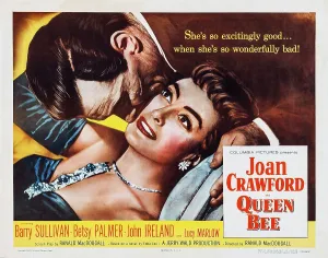 QUEEN BEE, US poster art, Joan Crawford, Barry Sullivan, 1955