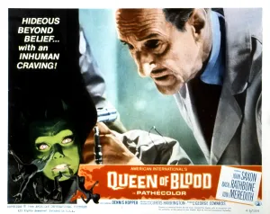 Science Prints: QUEEN OF BLOOD, (lobbycard), Basil Rathbone, 1966