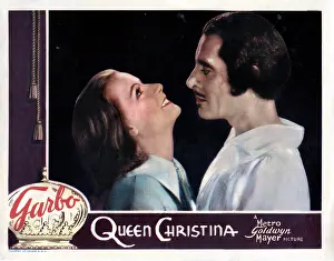 Biography Prints: QUEEN CHRISTINA, from left, Greta Garbo, John Gilbert, 1933
