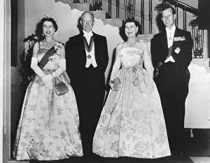 Diamonds Prints: Queen Elizabeth II, President and Mrs