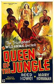 Wild Animals Prints: QUEEN OF THE JUNGLE, top center: Mary Kornman, 1935