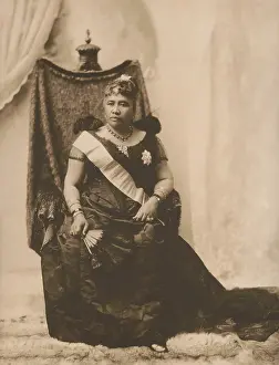 Beads Prints: Queen Liliuokalani, last sovereign of the Hawaiian Kamehameha dynasty