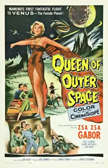 1958 Movies Prints: QUEEN OF OUTER SPACE, Zsa Zsa Gabor, 1958, poster art