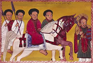 Arming Prints: Queen of Sheba Royal Court. Story of King Salomon and Queen of Sheba