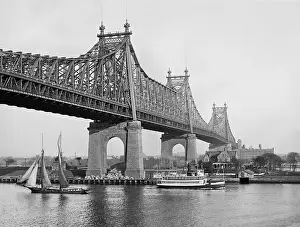 Port Prints: Queensboro Bridge straddling Blackwell's Island c
