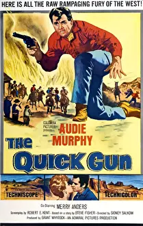 Murphy Prints: THE QUICK GUN, US poster art, Audie Murphy, 1964