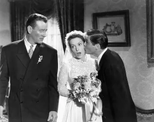 Bride And Groom Prints: THE QUIET MAN, John Wayne (left), Maureen O'Hara, 1952