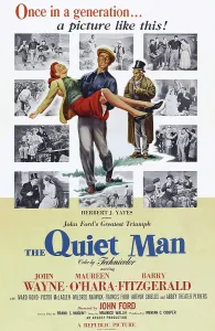Illustration Prints: THE QUIET MAN, US poster art, from left: Maureen O'Hara