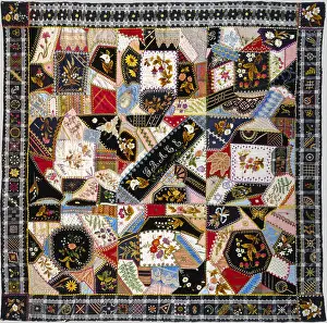 Embroidery Prints: QUILT CRAZY PATTERN, by Tamar Horton Harris North