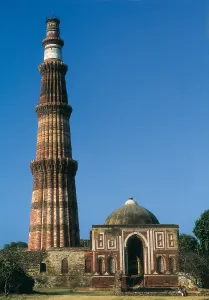 Islamists Prints: Quwwat Al-Islam Mosque. 1190s. INDIA