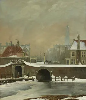 Seaside Prints: The Raampoortje in Amsterdam, by Wouter Johannes van Troostwijk