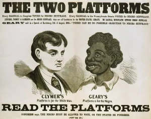 Intolerance Prints: Racist campaign poster of Democratic Party candidate