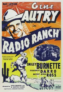 Autry Prints: RADIO RANCH, (aka MEN WITH STEEL FACES), US poster, Gene Autry (top), 1940