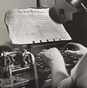 Morse Code Prints: Radio room of the New York Times newspaper