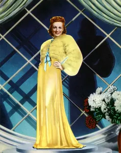Yellow Dress Prints: THE RAGE OF PARIS, Danielle Darrieux, 1938