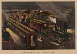 Steam Prints: Railroad junction in 1885