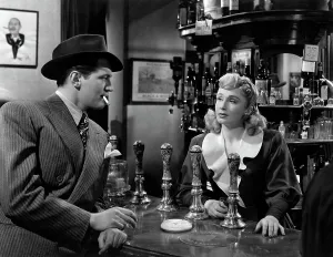 Ruffled Collar Prints: IT ALWAYS RAINS ON SUNDAY, John McCallum, Googie Withers, 1947