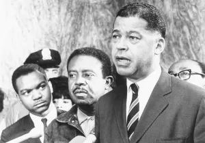 Sclc Prints: Ralph Abernathy (center) with Sen