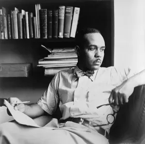 Novelists Prints: Ralph Ellison (1914-1994), author of the classic novel, INVISIBLE MAN (1953). 1950