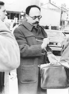 Convict Prints: Ralph Ginzburg in handcuffs as he is led to the Federal Petitionary in Lewisburg Pennsylvania