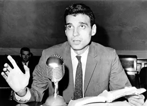1960s Fashion Prints: Ralph Nader testifying at the House Commerce Committee about the safety of Rolls Royce cars