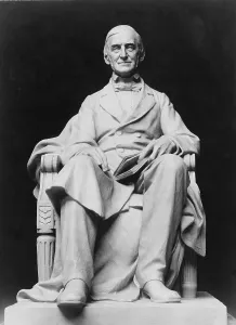 Images Dated 13th December 2007: Ralph Waldo Emerson (1803-82) depicted in a portrait sculpture (ca)