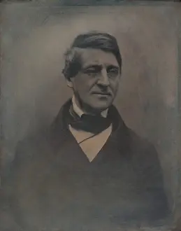 Writers Prints: Ralph Waldo Emerson, daguerreotype of ca