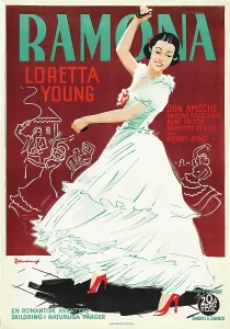Swedish Poster Prints: RAMONA, Swedish poster, Loretta Young