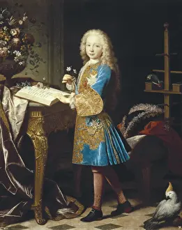 RANC, Jean (1674-1735). Portrait of Charles III of Spain as a Child. ca. 1723. Rococo. Oil on canvas. SPAIN. Madrid. Prado Museum