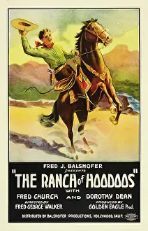 Arm Raised Prints: THE RANCH OF HOODOOS, Fred Church on US poster art, 1926