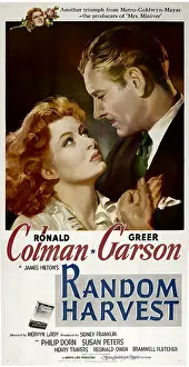 Red Hair Prints: RANDOM HARVEST, from left: Greer Garson, Ronald Colman, 1942