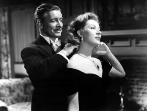Pendant Prints: RANDOM HARVEST, Ronald Colman, Greer Garson, 1942, fastening necklace