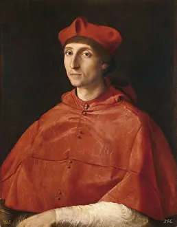 Sanzio Prints: Raphael (1483-1520). Portrait of a Cardinal