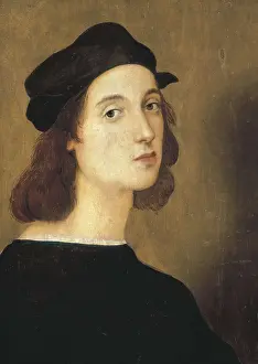 Raphael 1483 1520 Prints: Raphael (1483-1520). Self-portrait (Autoritratto)