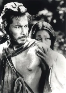 Films By Akira Kurosawa Prints: RASHOMON, from left: Toshiro Mifune, Machiko Kyo, 1950