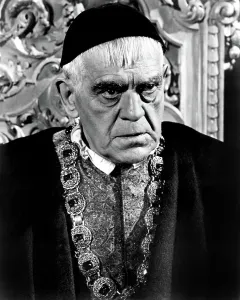 Neck Prints: THE RAVEN, Boris Karloff, 1963