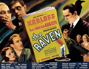 Lester Prints: THE RAVEN, top from left: Boris Karloff
