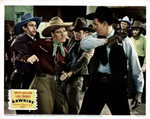 Arm Raised Prints: RAWHIDE, Lou Gehrig, (center), 1938