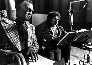 Sunglasses Prints: Ray Charles, with Cleo Laine recording a version of Porgy and Bess ca