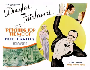 Daniels Prints: REACHING FOR TEH MOON, top l-r: Douglas Fairbanks, Bebe Daniels on poster art, 1930