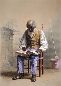 Watercolor Painting Prints: READING THE SCRIPTURES, by Thomas Waterman Wood