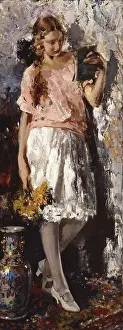 Bouquet Prints: Reading, by Vincenzo Irolli, 1924